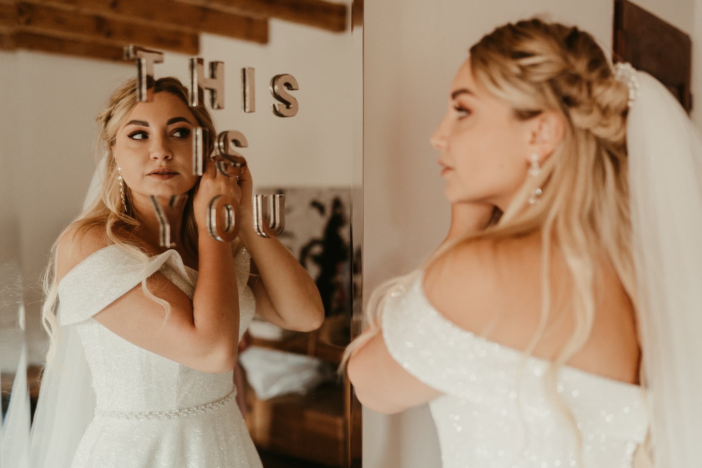 Braut in weißem Kleid Braut in weißem Kleid